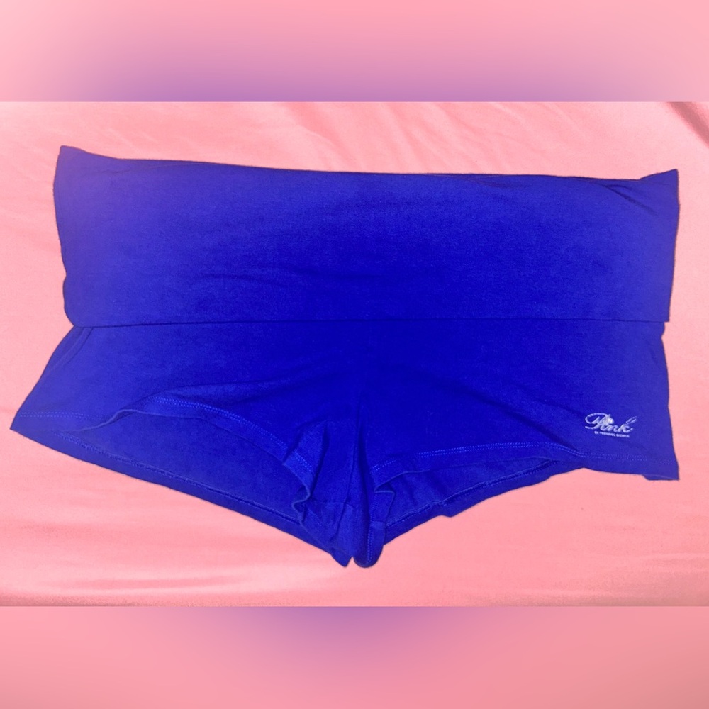 PINK x Frankies Bikinis Fold Over Micro Shorts